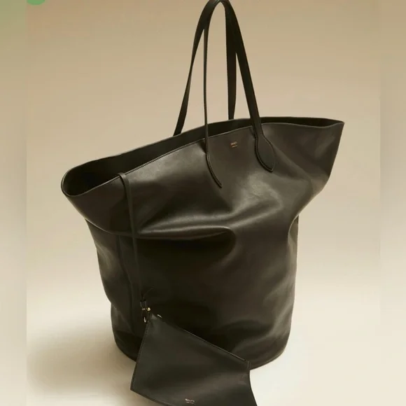 🛑SOLD!🛑 KHAITE Osa Tote LARGE Black Leather - Picture 2 of 13